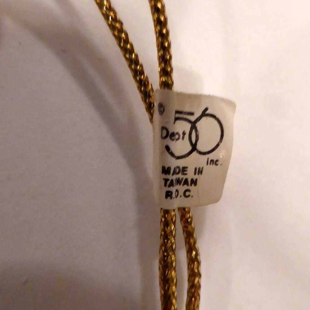 NEW 5.75” DEPT 56 FROSTED MERCURY BLOWN GLASS GOLD HALF MOON CHRISTMAS ORNAMENT - Picture 11 of 11